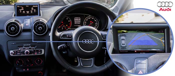 A3 reversing camera screen